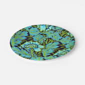 Türkisfarbene Anemonen, ein Blumendesign von Willi Pappteller (Schrägansicht)