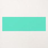 Türkisfarbene Aquarellbilder mit lebendiger energi Yogamatte (Rückseite (Horizontal))