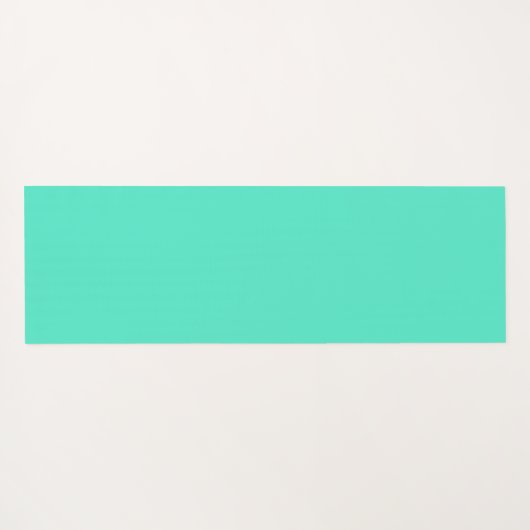 Türkisfarbene Aquarellbilder mit lebendiger energi Yogamatte (Rückseite (Horizontal))