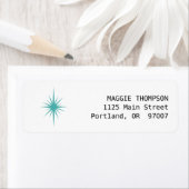 Türkisfarbene Atombombe Retro Mitte des Jahrhunder (Insitu)