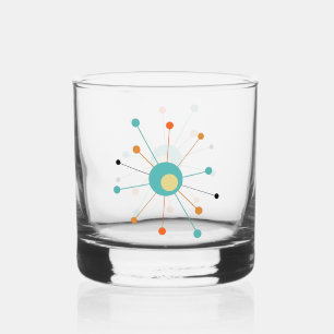 Türkisfarbene Atomzeitalter Sternexplosion Mitte J Whiskyglas