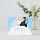 Türkisfarbene Brautparty-Ratgeber Karten (Stehend Vorderseite)