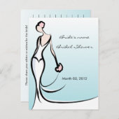 Türkisfarbene Brautparty-Ratgeber Karten (Vorne/Hinten)