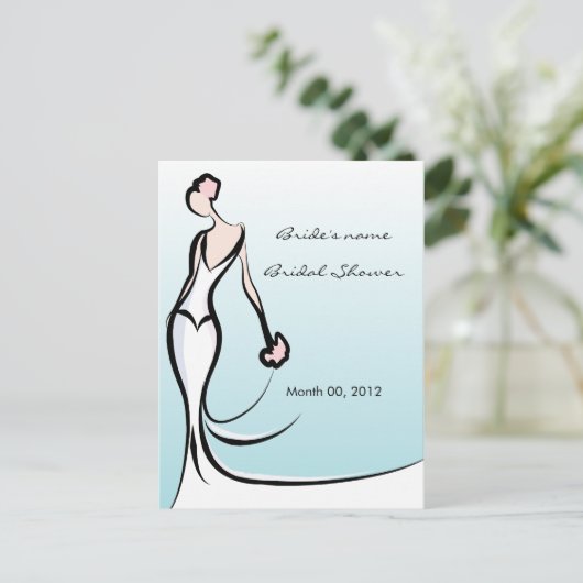 Türkisfarbene Brautparty-Ratgeber Karten (Stehend Vorderseite)