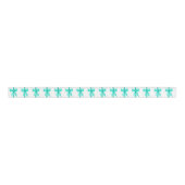 Türkisfarbene Coquette Bows Ripsband (Vorderseite)