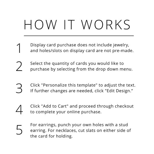 Türkisfarbene Edelsteinklemme Schmuckkarte Begleitkarte