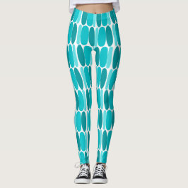 Türkisfarbene Formen Leggings