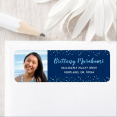 Türkisfarbene Foto-Adresse des Abschlusses (Insitu)