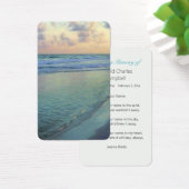 Türkisfarbene Friedliche Küste Sonnenuntergang (Schreibtisch)