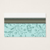 Türkisfarbene Gastgeschenk Hochzeit Tags (Rückseite)