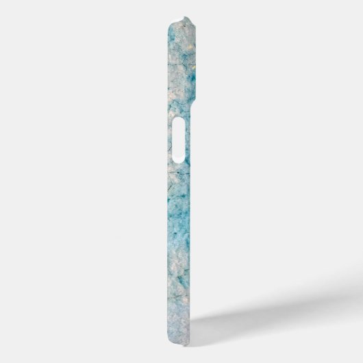 Türkisfarbene Grunge Textur Case-Mate iPhone Hülle (Rückseite / Rechts)