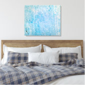 Türkisfarbene Grunge Textur Leinwanddruck (Insitu (Schlafzimmer))
