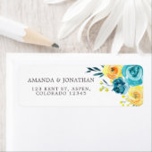 Türkisfarbene Hochzeit mit gelbem Wasser (Insitu)