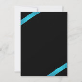 Türkisfarbene Hochzeit speichern das Datum 2 Save The Date (Rückseite)