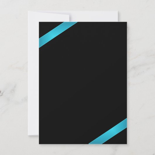 Türkisfarbene Hochzeit speichern das Datum 2 Save The Date (Rückseite)