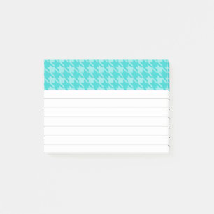 Türkisfarbene Hundezahn-Post-it-Notes Post-it Klebezettel