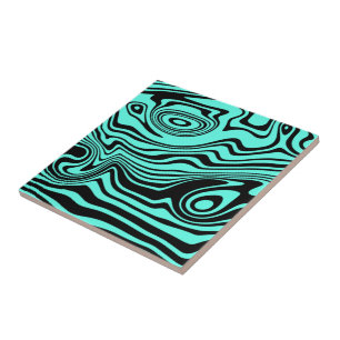Türkisfarbene Keramik Tile Waves - Farbauswahl Fliese