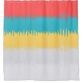 Türkisfarbene Korallen Duschvorhang (Vorderseite)