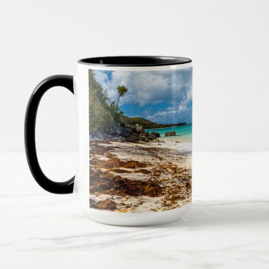 Türkisfarbene Küstenansicht Anse Canot Karibisches Tasse (Links)