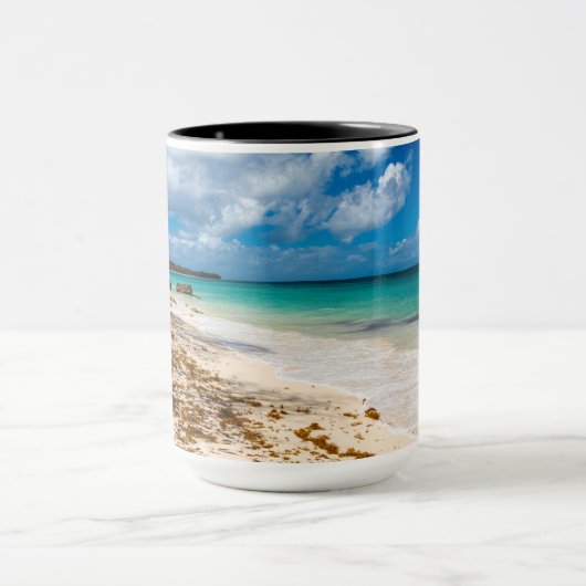 Türkisfarbene Küstenansicht Anse Canot Karibisches Tasse (Zentrum)