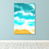 Türkisfarbene Küstenwache Ufer Ozean Canvas drucke (Insitu (Holzboden))