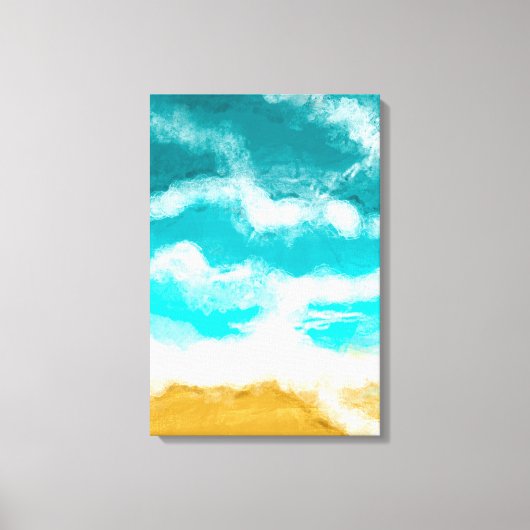 Türkisfarbene Küstenwache Ufer Ozean Canvas drucke (Vorderseite)