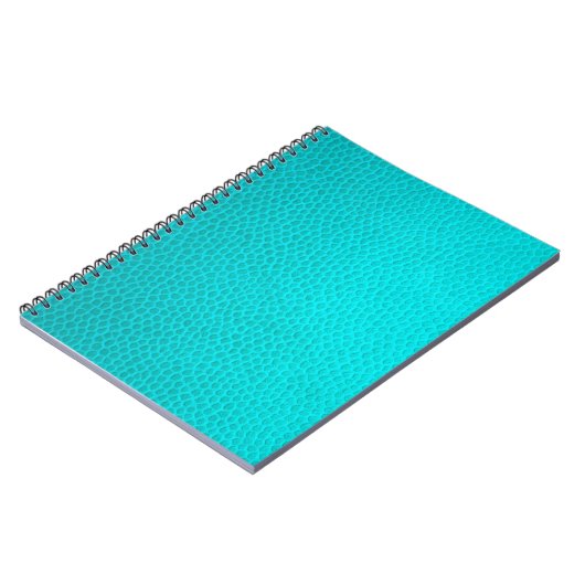 Türkisfarbene Lederhaut Notizblock (Linke Seite)