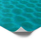 Türkisfarbene Lederhaut Poster (Ecke)