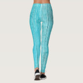 Türkisfarbene Leggings (Rückseite)