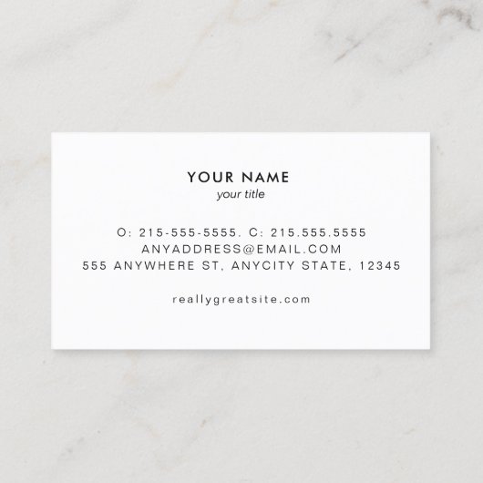 Türkisfarbene Leinen Gold Circles Look Schönheitss Visitenkarte (Rückseite)