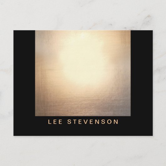 Türkisfarbene Leinen und Gold Circles Schönheitssa Postkarte (Vorderseite)