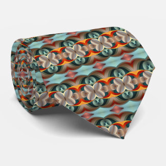 Türkisfarbene Mandarine Aquamarines Muster Neck Ti Krawatte
