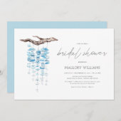 Türkisfarbene Muschel Mobile Brautparty Einladung (Vorne/Hinten)