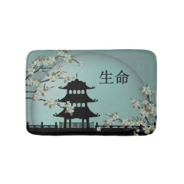 Türkisfarbene Nacht in Asien "Life" Badmatten Badematte