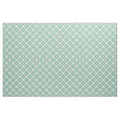 Türkisfarbene Orange Diamond Squares Ikat-Muster Stoff (Fat Quarter (45,7 x 55,9 cm))