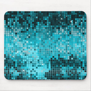Türkisfarbene Pailletten sehen wie Disco-Spiegel a Mousepad