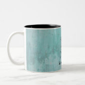 Türkisfarbene Patina Tasse (Links)