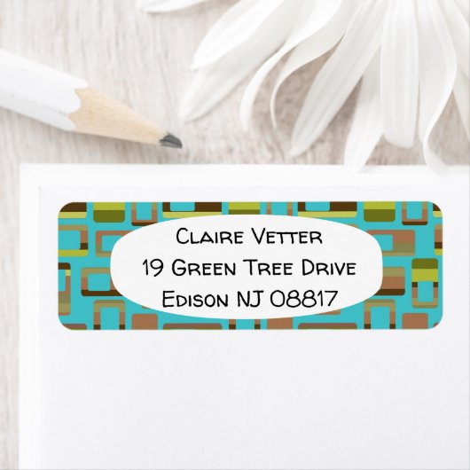 Türkisfarbene Rechtecke (Insitu)