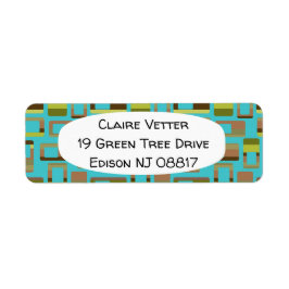 Türkisfarbene Rechtecke