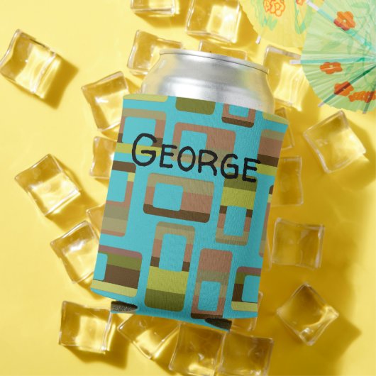 Türkisfarbene Rechtecke Dosenkühler (In Situ Sommer)