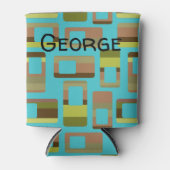 Türkisfarbene Rechtecke Dosenkühler (Vorderseite)