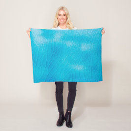 Türkisfarbene Risse aus Porzellan mit Risse Fleecedecke