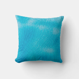 Türkisfarbene Risse aus Porzellan mit Risse Kissen