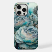 Türkisfarbene Rose iPhone Hülle (Rückseite)