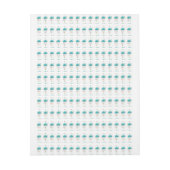 Türkisfarbene Rose mit Tasten (Bogen)