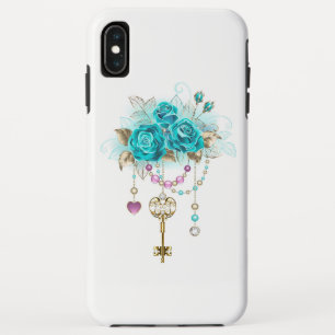 Türkisfarbene Rose mit Tasten Case-Mate iPhone Hülle