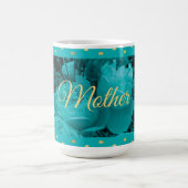 Türkisfarbene Rose Muttertagsgeschichte Tasse (Mittel)