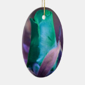 Türkisfarbene Rosenknospe Blume Keramikornament (Rechts)