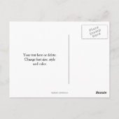 Türkisfarbene Rosenknospe-Blumen Personalisiert Postkarte (Rückseite)