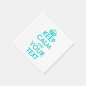 Türkisfarbene, ruhige Servietten behalten | Vorlag (Ecke)